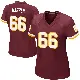 ＃66 Women's Ricky Barber Game Washington Commanders Burgundy Team Color Jersey