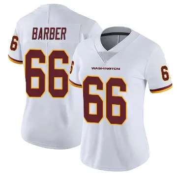 ＃66 Women's Ricky Barber White Limited Washington Commanders Vapor Untouchable Jersey