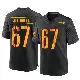 ＃67 Men's Nick Allegretti Black Game Washington Commanders Alternate Jersey