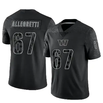 ＃67 Men's Nick Allegretti Black Limited Washington Commanders Reflective Jersey