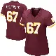 ＃67 Women's Nick Allegretti Game Washington Commanders Burgundy Team Color Jersey