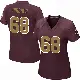 ＃68 Women's Max Pircher Game Washington Commanders Burgundy Alternate Jersey