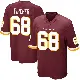 ＃68 Youth Max Pircher Game Washington Commanders Burgundy Team Color Jersey