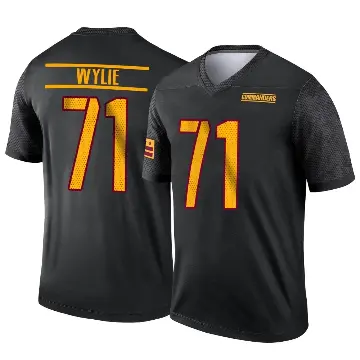 ＃71 Men's Andrew Wylie Black Legend Washington Commanders Alternate Jersey