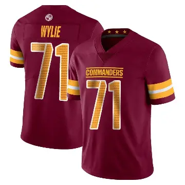 ＃71 Youth Andrew Wylie Limited Washington Commanders Vapor Burgundy Jersey