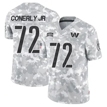 ＃72 Men's Josh Conerly Jr. Arctic Camo Limited Washington Commanders 2024 Salute to Service Jersey