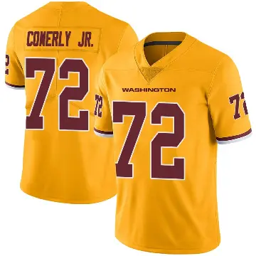 ＃72 Men's Josh Conerly Jr. Gold Limited Washington Commanders Color Rush Jersey