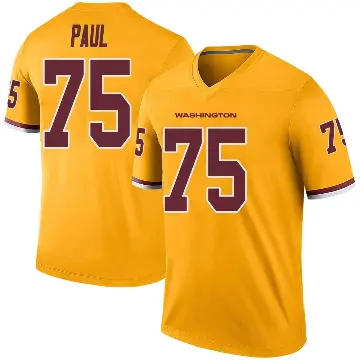 ＃75 Youth Chris Paul Gold Legend Washington Commanders Color Rush Jersey