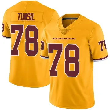 ＃78 Youth Laremy Tunsil Gold Limited Washington Commanders Color Rush Jersey