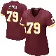 ＃79 Women's Foster Sarell Game Washington Commanders Burgundy Team Color Jersey
