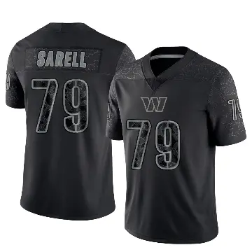 ＃79 Youth Foster Sarell Black Limited Washington Commanders Reflective Jersey