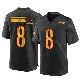 ＃8 Men's Brian Robinson Jr. Black Game Washington Commanders Alternate Jersey