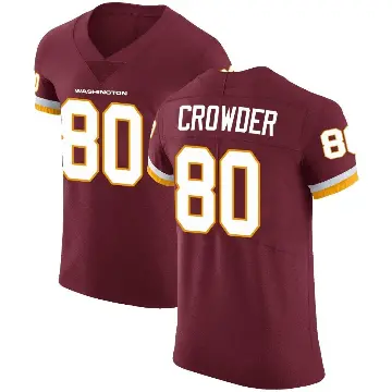 ＃80 Men's Jamison Crowder Elite Washington Commanders Burgundy Team Color Vapor Untouchable Jersey