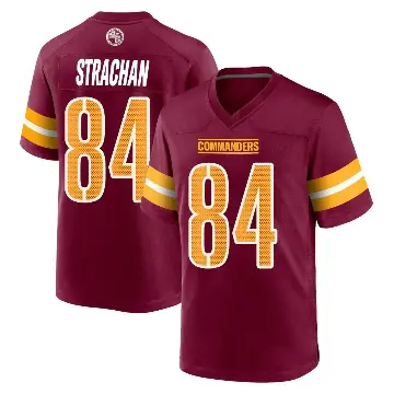 ＃84 Youth Mike Strachan Game Washington Commanders Burgundy Jersey
