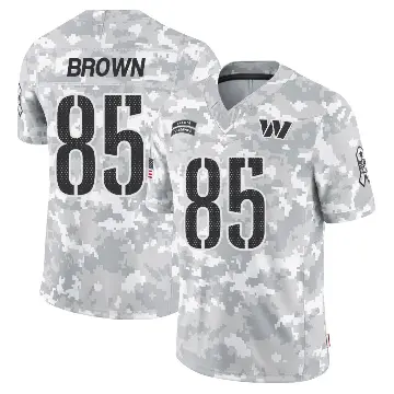 ＃85 Men's Noah Brown Arctic Camo Limited Washington Commanders 2024 Salute to Service Jersey