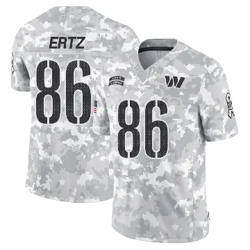 ＃86 Men's Zach Ertz Arctic Camo Limited Washington Commanders 2024 Salute to Service Jersey