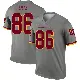 ＃86 Men's Zach Ertz Gray Legend Washington Commanders Inverted Jersey