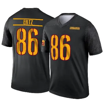 ＃86 Youth Zach Ertz Black Legend Washington Commanders Alternate Jersey