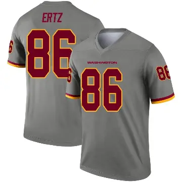 ＃86 Youth Zach Ertz Gray Legend Washington Commanders Inverted Jersey