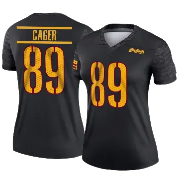 ＃89 Women's Lawrence Cager Black Legend Washington Commanders Alternate Jersey
