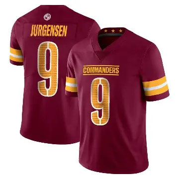 ＃9 Men's Sonny Jurgensen Limited Washington Commanders Vapor Burgundy Jersey