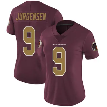 ＃9 Women's Sonny Jurgensen Limited Washington Commanders Burgundy Alternate Vapor Untouchable Jersey