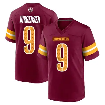 ＃9 Youth Sonny Jurgensen Game Washington Commanders Burgundy Jersey