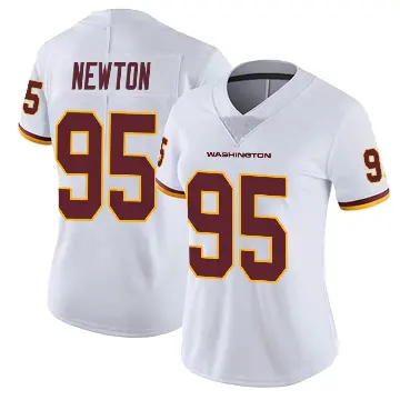 ＃95 Women's Jer'Zhan Newton White Limited Washington Commanders Vapor Untouchable Jersey