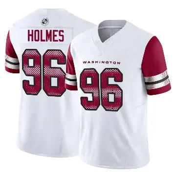 ＃96 Men's Jalyn Holmes White Limited Washington Commanders Vapor F.U.S.E. Jersey