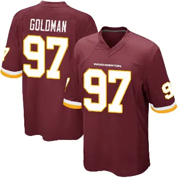 ＃97 Men's Eddie Goldman Game Washington Commanders Burgundy Team Color Jersey