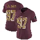 ＃97 Women's Eddie Goldman Limited Washington Commanders Burgundy Alternate Vapor Untouchable Jersey