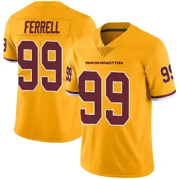 ＃99 Youth Clelin Ferrell Gold Limited Washington Commanders Color Rush Jersey