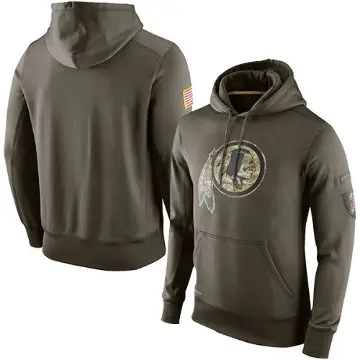 Men's Olive Washington Commanders Salute to Service KO Performance Hoodie
